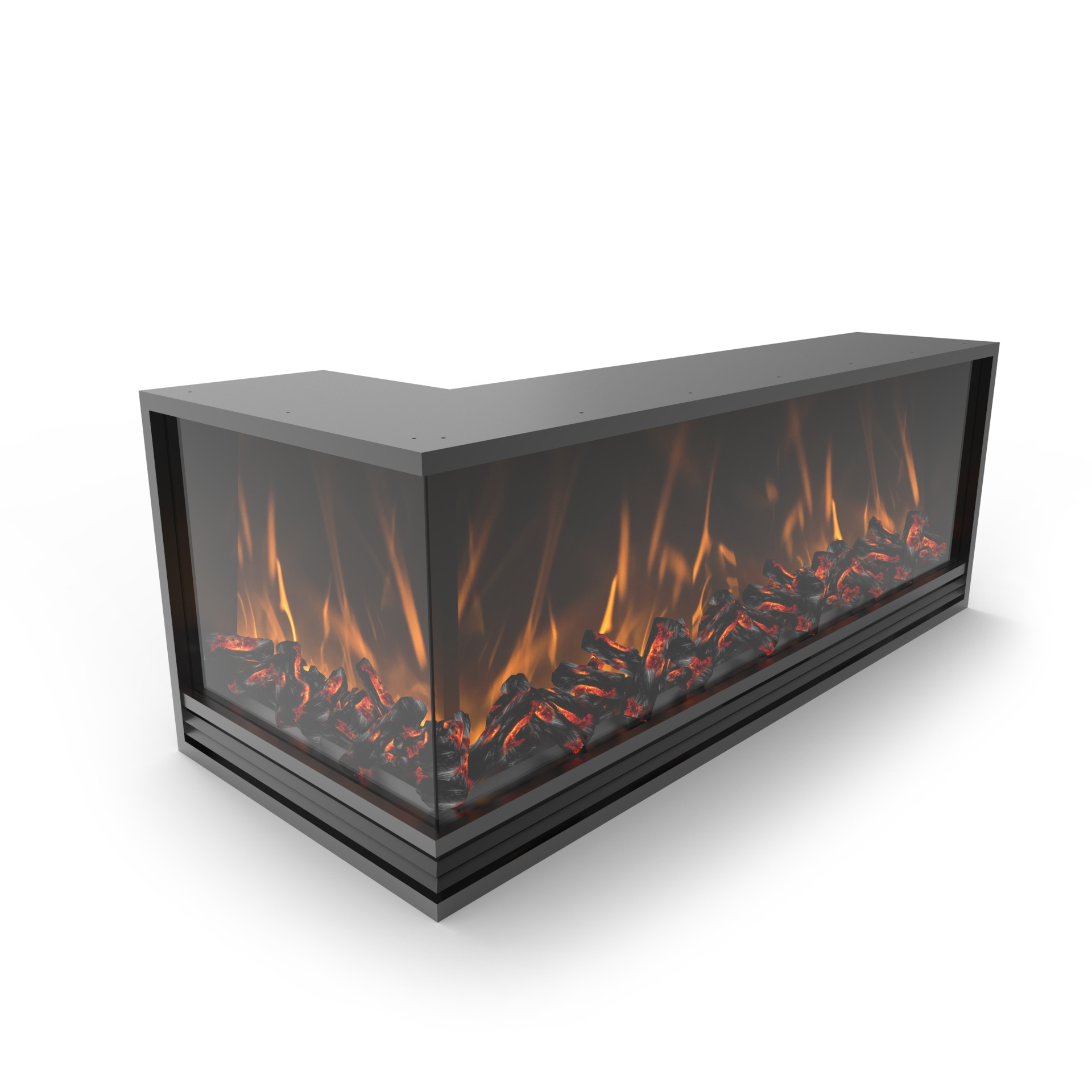 Prima Portable Fire Pit Concrete Fireplace tabletop Ethanol Fireplace Indoor Outdoor Fire