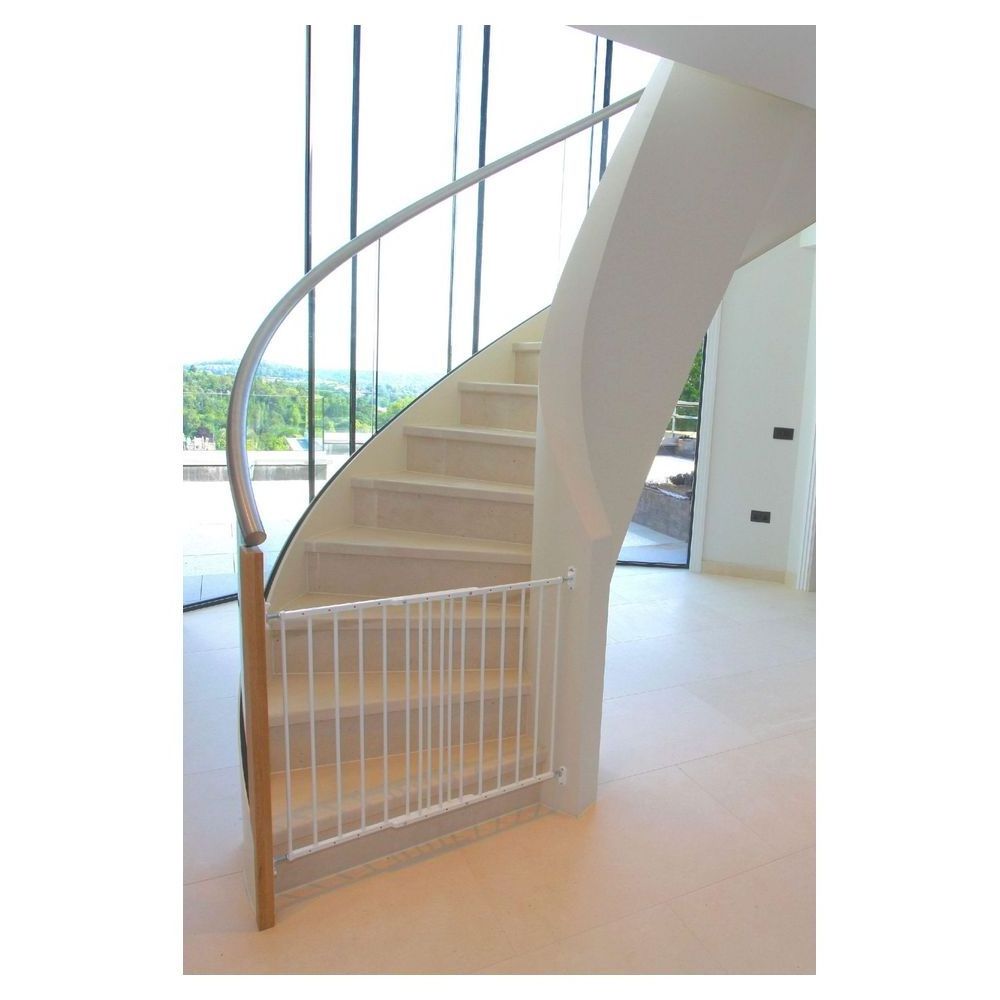 Prima Curved Glass Stairs White Oak Rubber Wood Stainless Steel Stair Marble Treads Floating Staircase Modern