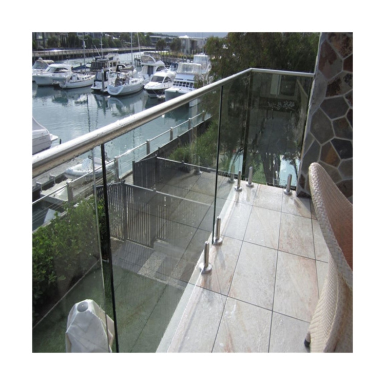 New Products Glass Spigot Glass Railing Hot Sale Customized  Pool Railing Fence Spigot  Spigot Railing Double Building