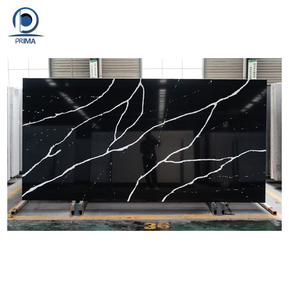 Prima Milky White Marble Floor Alabaster Marble Tile Stone Slab  Cheap Crystal Composite Artificial Quartz Stone