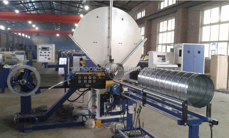 China PrimaPress air duct spiral tube former machine Auto spiral duct forming machine