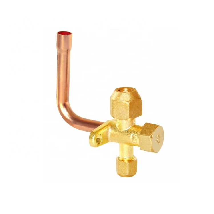 High quality high and low temperature resistance  control valve loop  brass ac valve Air conditioner valve