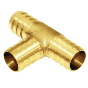 Factory direct 1/2" ID 3 way Union Fitting Intersection brass hose fittings hose barb tee