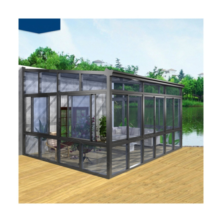 Latest Fashion Sunrooms & Glass Houses Flat New Design Sunroom Glass Panels For Sale  House Prefabricated Homes Sunrooms & Glass