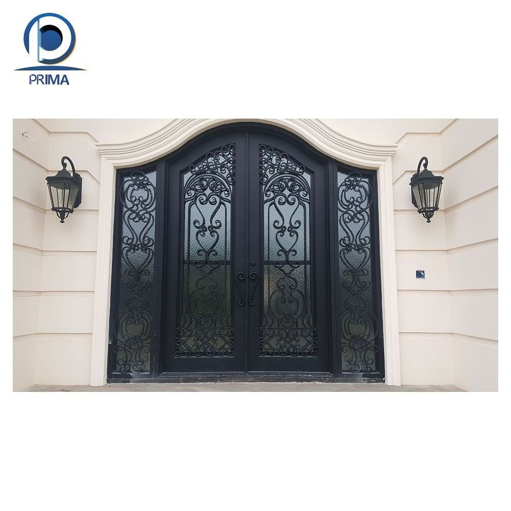 Prima Wrought Iron Garage Doors Mexican Iron Doors French Steel Iron Glass Swing Door