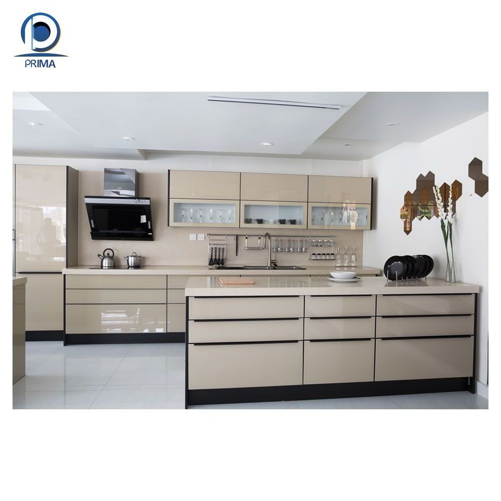 Prima Contemporary and Classical home kitchen cabinet and kitchen furniture solid wood kitchen cabinet