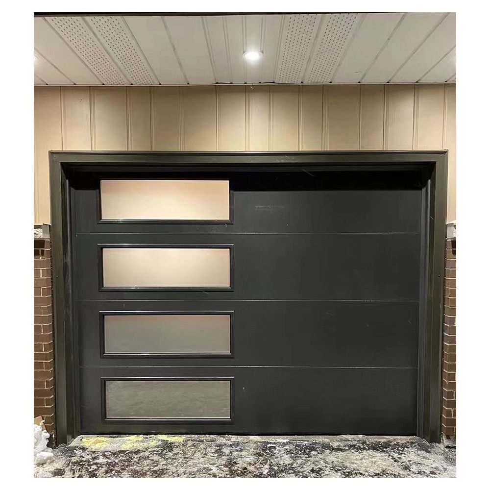 Prima Wicket Door Panel Frameless Garage Door Slim Aluminum Frosted Glass Garage Doors