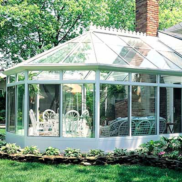 Free standing outdoor solarium glass veranda sun room design