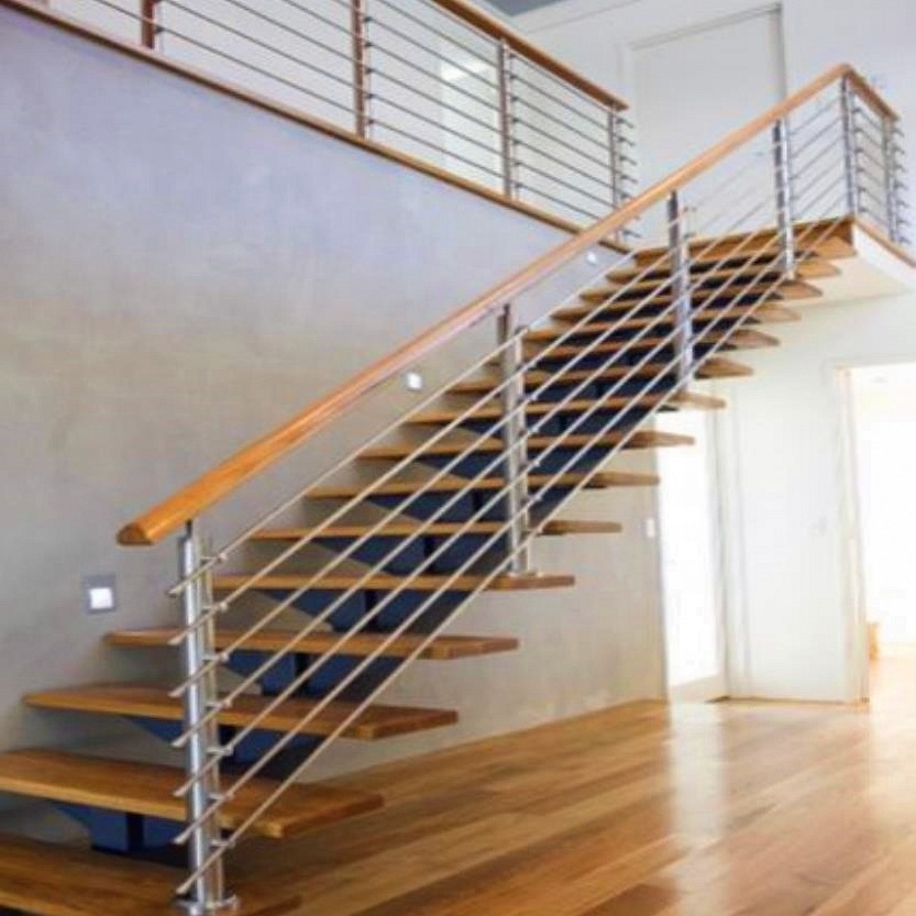 Modern cheap stair railing design with rod bar railing stainless steel railing