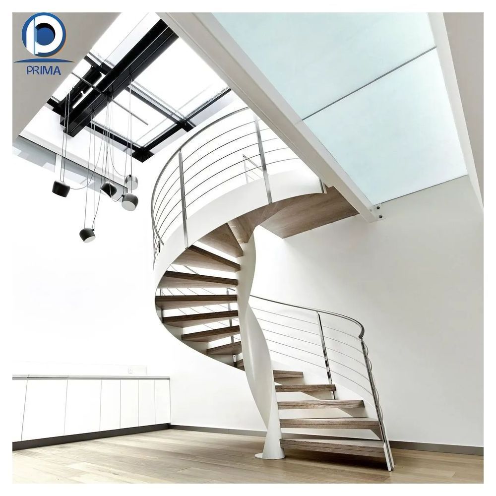 Prima Luxury Staircase Design Winding Staircase For Sale Solid Wood Staircase Kit