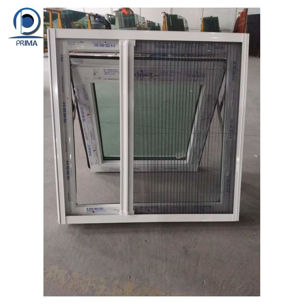 Wholesale Heat Resistance Double glass casement window Plastic Steel UPVC Windows