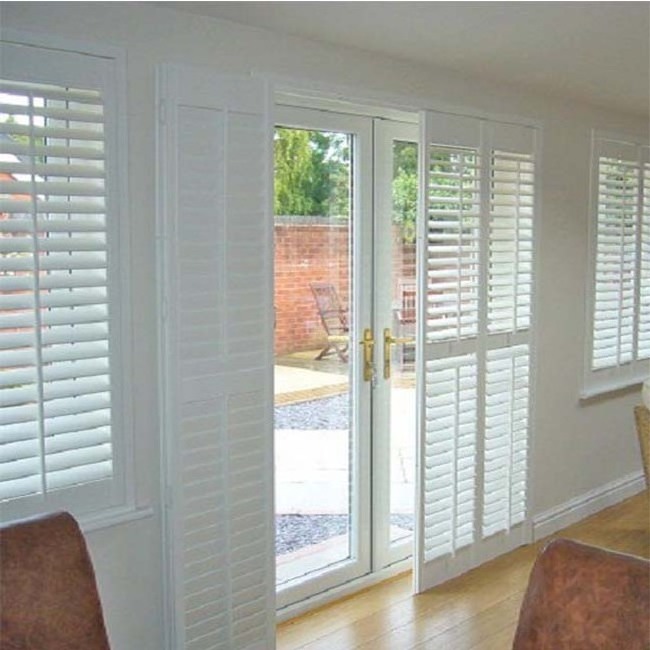 External Plantation Shutter German White Aluminium Window Shutters