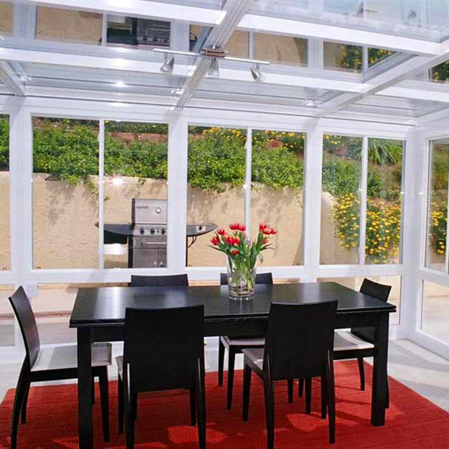 Customized garden glass houses/garden sunroom/aluminum sun room