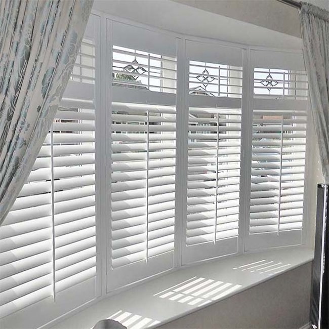 External Plantation Shutter German White Aluminium Window Shutters