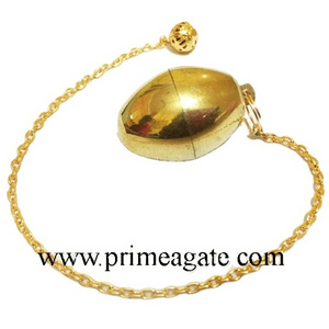 Wholesale Golden Egg Shape Metal Pendulum : | Buy Direct Metal Pendulums From INDIA