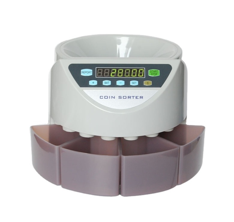 Mixed Denomination Coin Value Counter  Counting Machine Coin Sorter