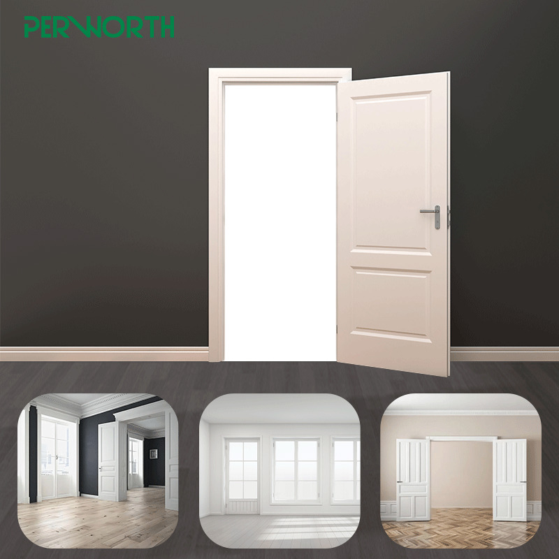 painted stile lock door jamb China faux wood beam architraves 18mm Mdf small size moulding wood beam