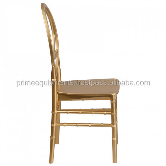 Gold Resin Stacking Phoenix Chair