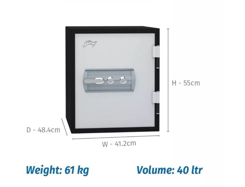 fire resistant lockable safe fireproof for  storage money file document from India Branded Safe