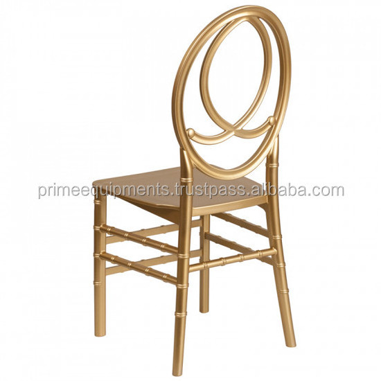 Gold Resin Stacking Phoenix Chair