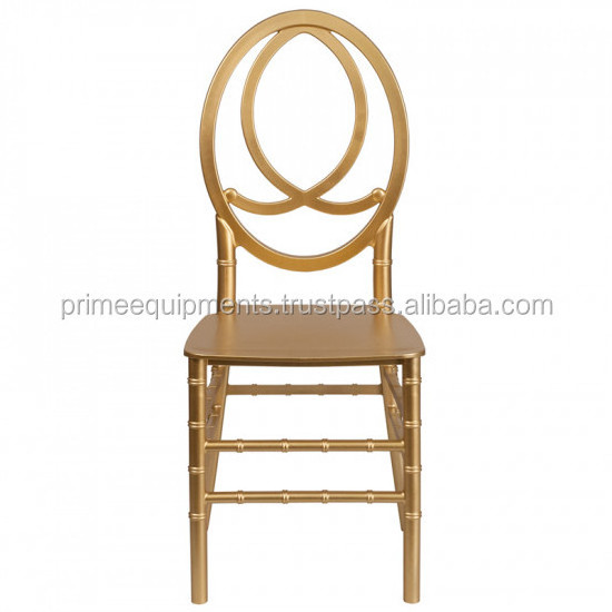 Gold Resin Stacking Phoenix Chair