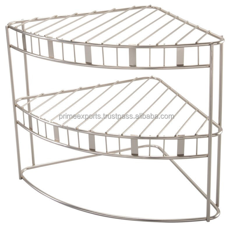 Modern Wire Metal white kitchen storage corner shelf rack for home hotels motels and restaurant kitchen storage shelf