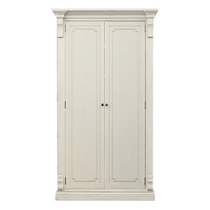 High-quality supplier antique French provincial style hand carved 2 doors wooden Armoire