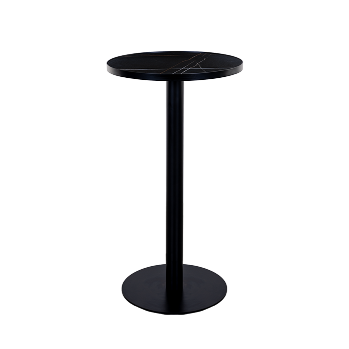 Cheaps Wholesale classical design skinny base round top metal event cocktail table