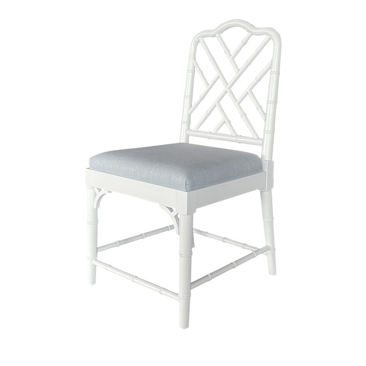 Hot Selling Hamptons style furniture Chippendale Dining Chair Restaurant Wooden Bamboo Stool Chippendale chair