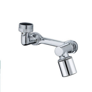 Chromed Brass Faucet Adapter Wholesale Anti-splash Smart Sink Basin Universal 1080 Swivel Water Tap Rotating Faucet Extender