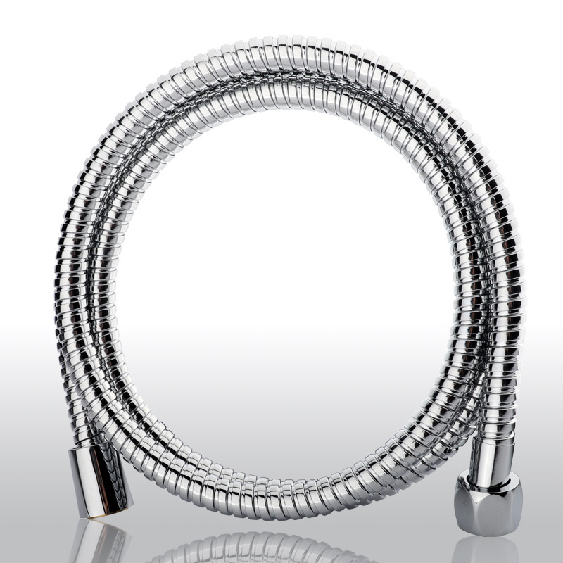 Helical Extensible Cold and Hot Water Chrome Plated Stainless Steel Bathroom Bathroom Shower Flexible Hose