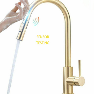 High Quality Touchless Steel Smart Pull Down Automatic Sensor Faucet Pull Out Kitchen Bath Basin Faucet Sink Water Tap