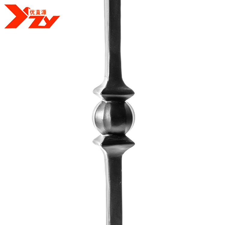 Forged Iron Bulaster Bar Wrought Iron Baluster Decorative Ornaments For Wrought Iron Railing Or Fence Decoration