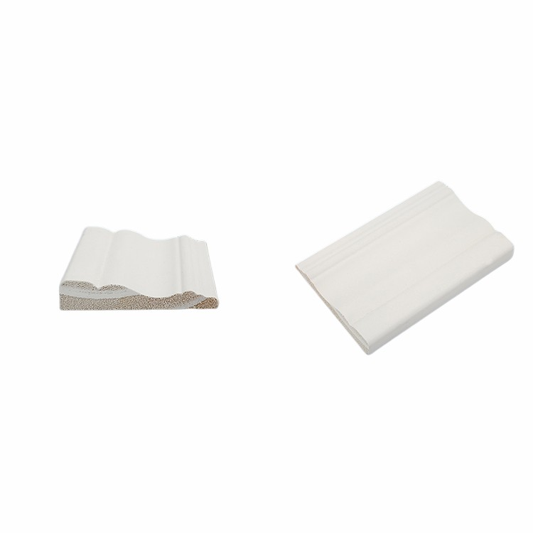 White Gesso Primed Radiata Pine Baseboard Moulding Skirting Board