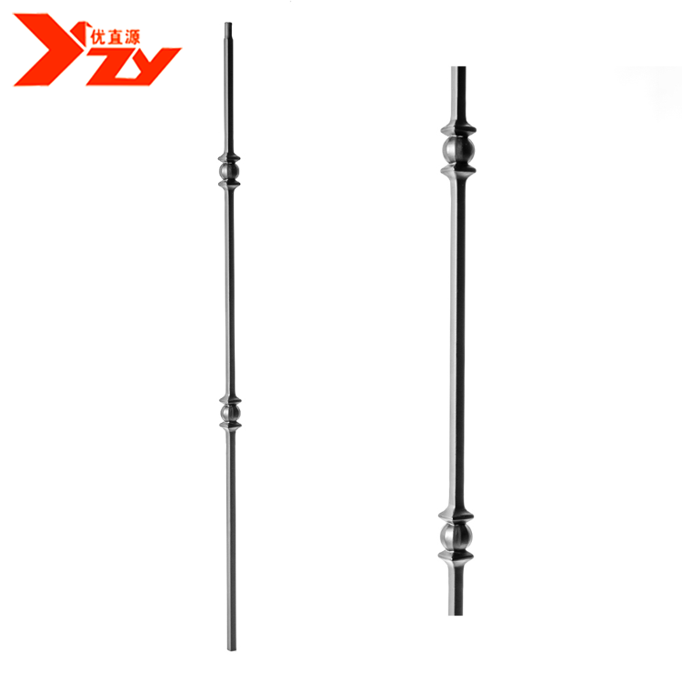 Forged Iron Bulaster Bar Wrought Iron Baluster Decorative Ornaments For Wrought Iron Railing Or Fence Decoration