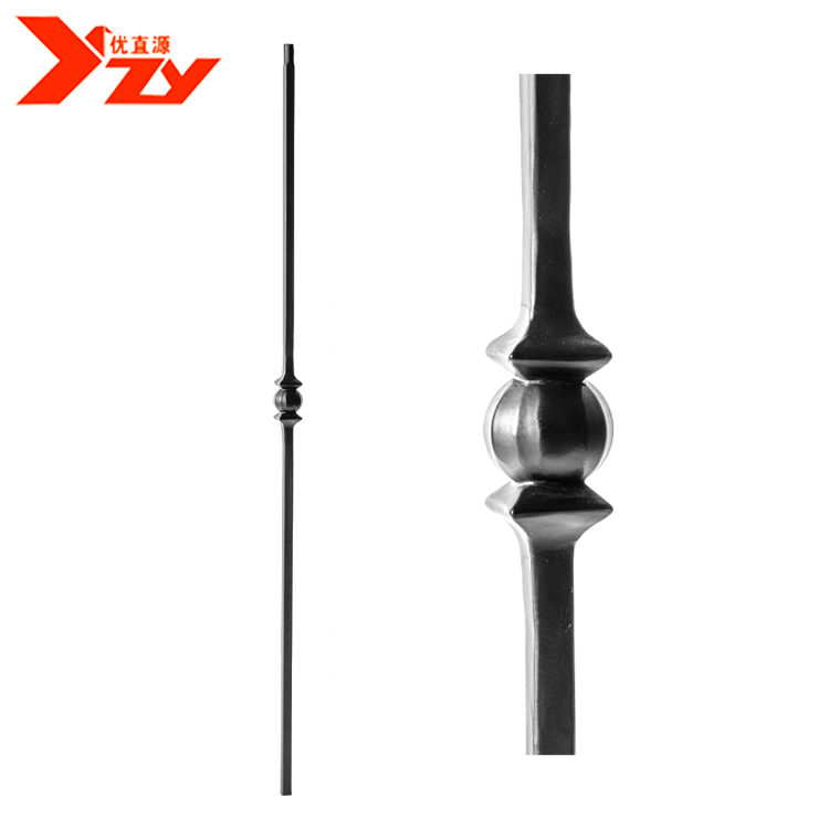 Forged Iron Bulaster Bar Wrought Iron Baluster Decorative Ornaments For Wrought Iron Railing Or Fence Decoration