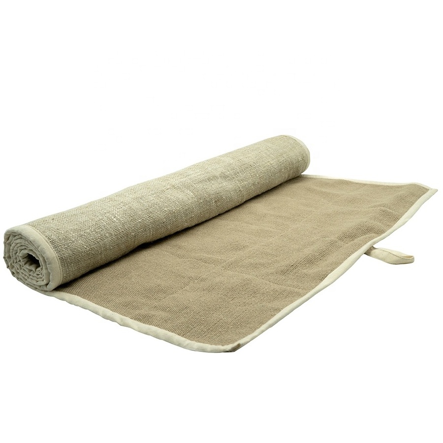 Hemp Yoga Meditation Mat Mat Natural Yoga Mat+rip-free Border+hypoallergenic Materials+2 Ply+ecological+handmade in Nepal 4mm NP