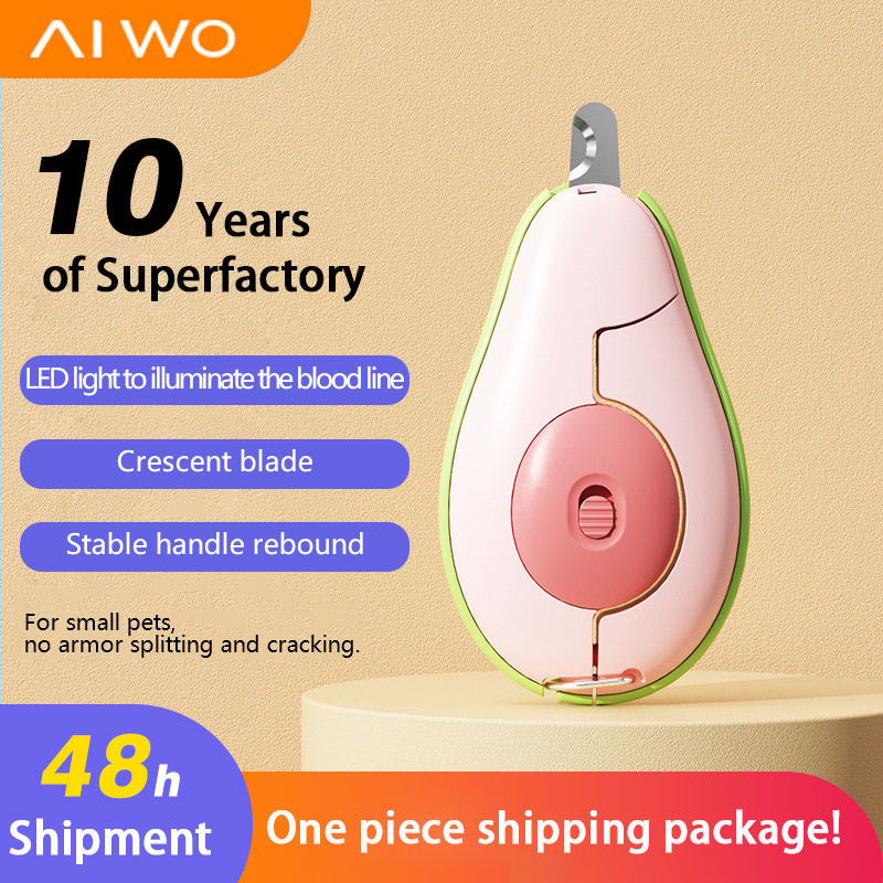 New Popularity Cute Avocado Shape Professional Clean Cat Dog Nail Trimmer-Electric Nail Grinder For Dogs Cats