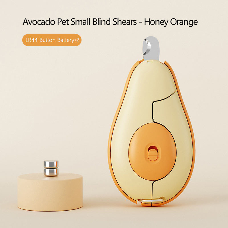 New Popularity Cute Avocado Shape Professional Clean Cat Dog Nail Trimmer-Electric Nail Grinder For Dogs Cats