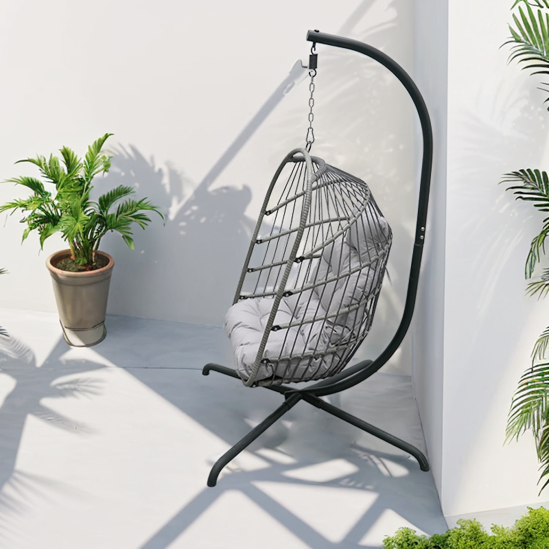 silla de huevo colgante Suspended woven swing chair silla columpio de huevo birds nest hanging swing for kids egg chair cushion