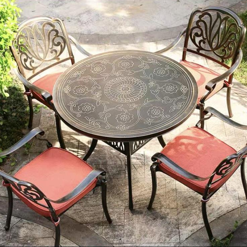 antique ceramic garden cast aluminum patio outdoor metal balcony furniture iron bistro for garden table and chairs sofa set