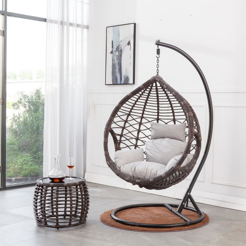 luxury patio furniturelarg swing hammock chair swing with foldable metal bar baby hammock swing