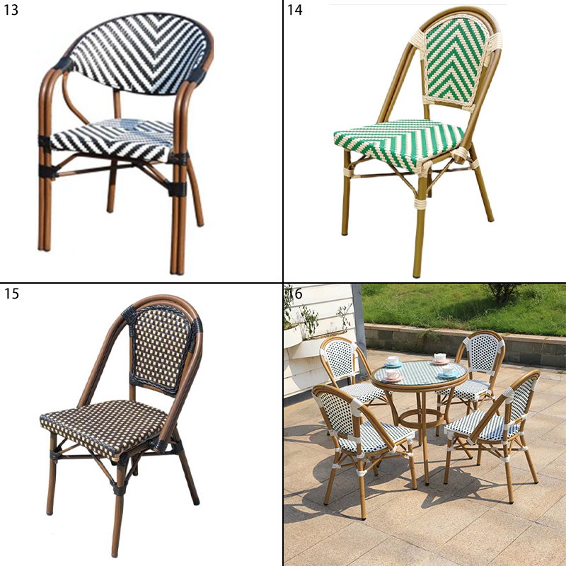 Minimalist garden chair cats aluminum outside french bistro rattan table and chairs two chair furniture for balcony outdoor