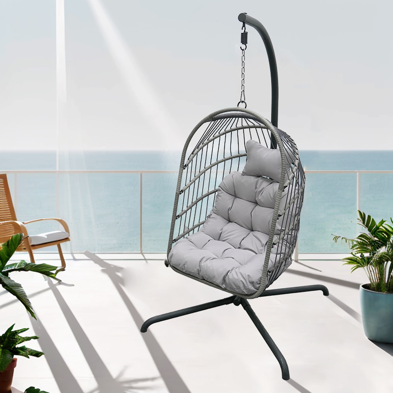 Multi-Specification balcony egg chair garden swing hanging egg chair outdoor swing sofa patio swings with stand