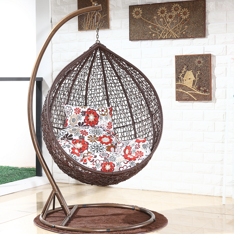 Leisure lounge 2 seater balcony leisure plastic lounge wood corner swing hanging swing egg chair balcony chair patio swings