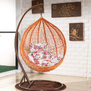 Balcony Garden Furniture Rocking Basket Hammock swing Chair Modern Rattan swing Hanging Egg Chair Patio Swing