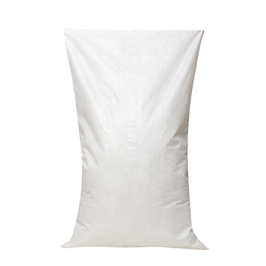 manufacturer polypropylene 25kg 50kg white grain corn sacks pp bag woven