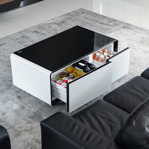 Modern smart furniture living room refrigerated drawer wireless charging and smart touch screen smart coffee table