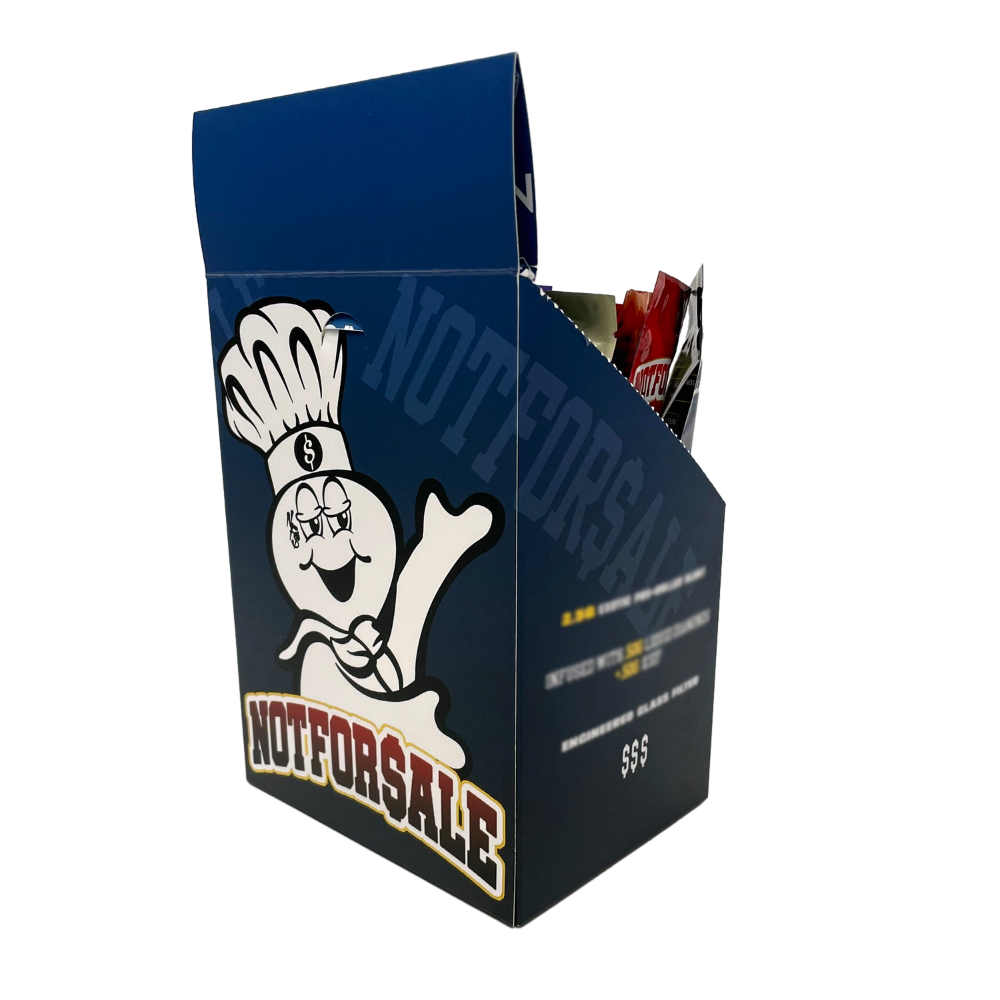 Custom Print Logo Grabba Leaf Display Box Glossy Zipper Sachet Wrappers Tobacco Leaf Boxes with Bags