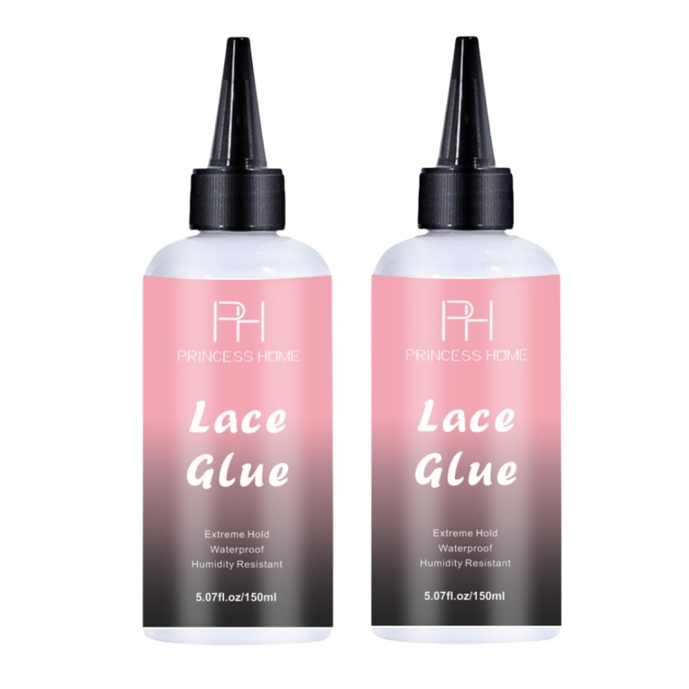 Custom 150ML Extreme hold Waterproof Clear Lace Hair Wig Glue Adhesive Water Resistant Lace Glue